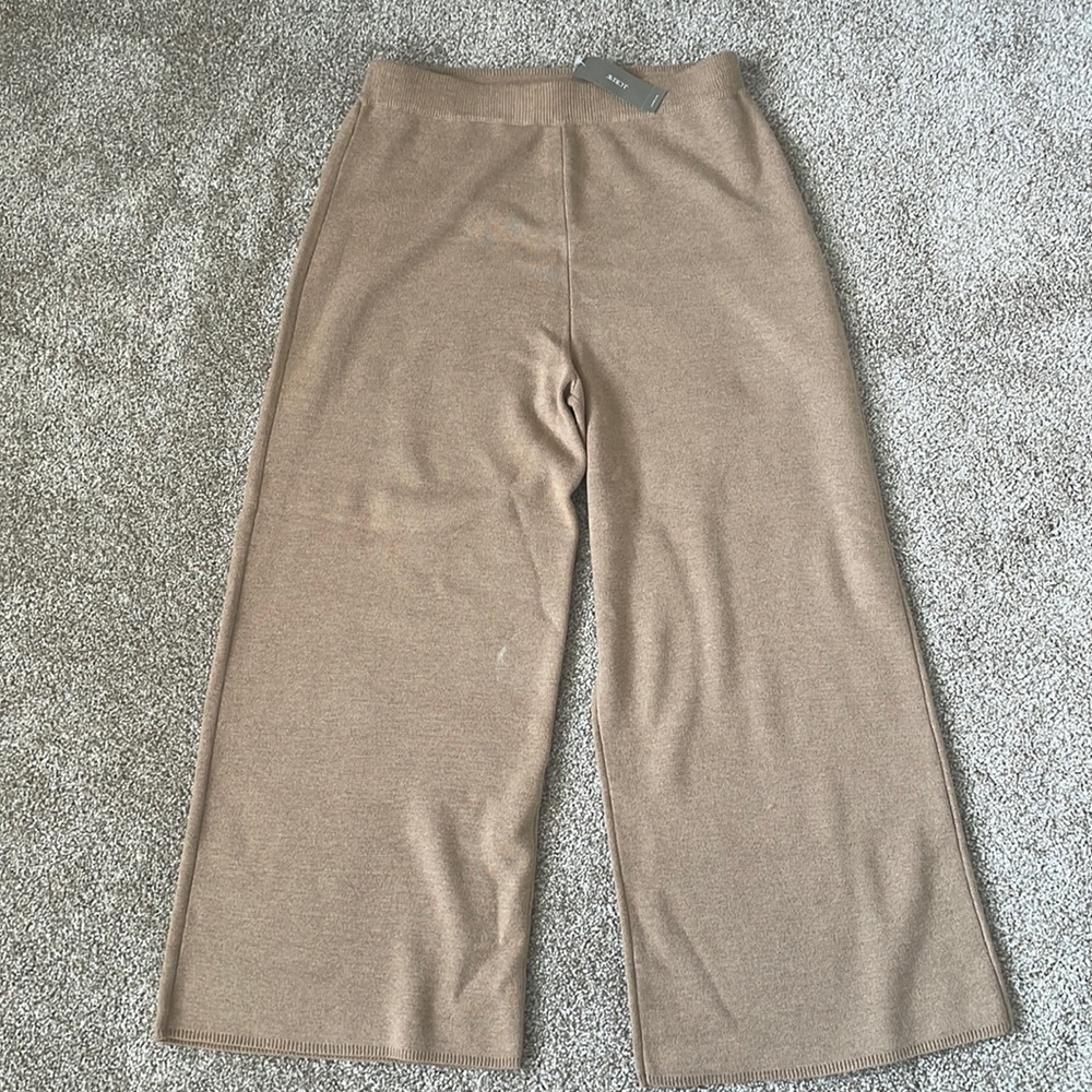 JCrew wide leg cotton/wool pants
